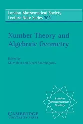 Number Theory and Algebraic Geometry cover