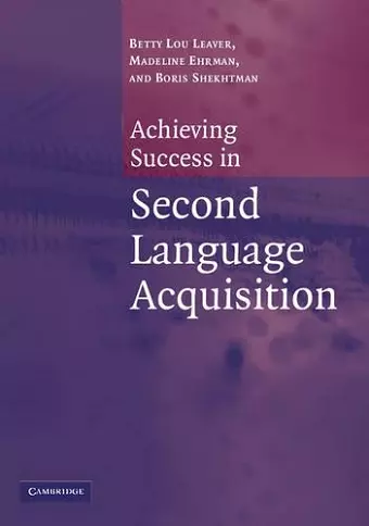 Achieving Success in Second Language Acquisition cover