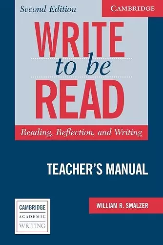 Write to be Read Teacher's Manual cover