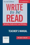 Write to be Read Teacher's Manual cover