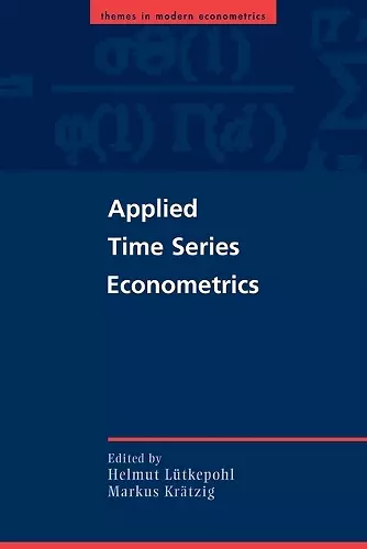 Applied Time Series Econometrics cover