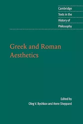 Greek and Roman Aesthetics cover