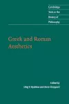 Greek and Roman Aesthetics cover