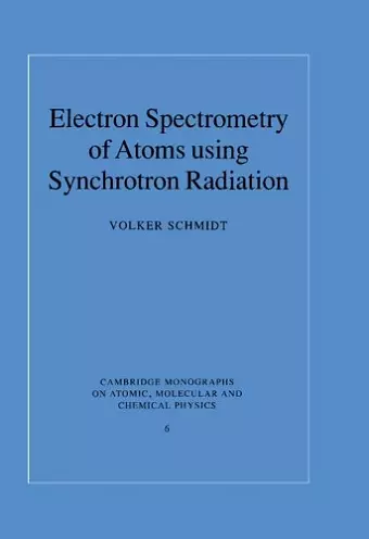 Electron Spectrometry of Atoms using Synchrotron Radiation cover