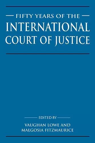 Fifty Years of the International Court of Justice cover