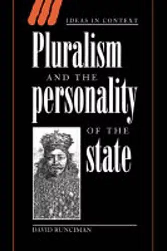 Pluralism and the Personality of the State cover