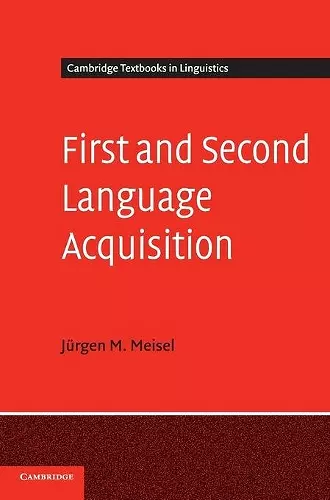 First and Second Language Acquisition cover