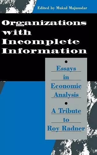 Organization with Incomplete Information cover