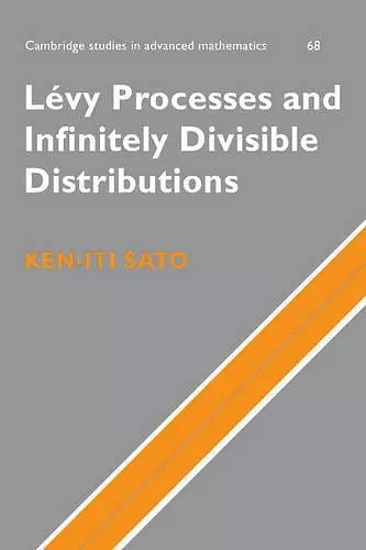 Lévy Processes and Infinitely Divisible Distributions cover