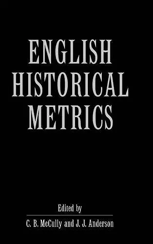 English Historical Metrics cover