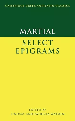 Martial: Select Epigrams cover