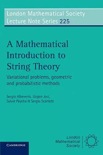A Mathematical Introduction to String Theory cover