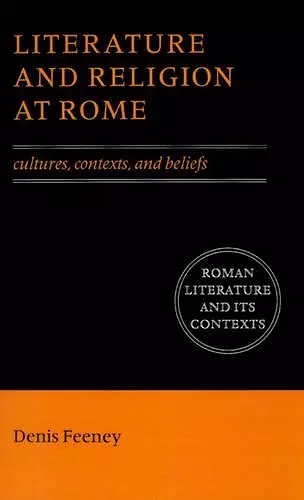 Literature and Religion at Rome cover