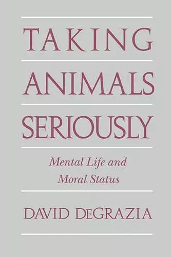 Taking Animals Seriously cover