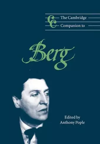 The Cambridge Companion to Berg cover