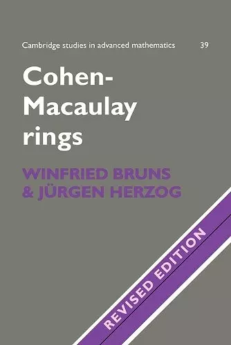 Cohen-Macaulay Rings cover