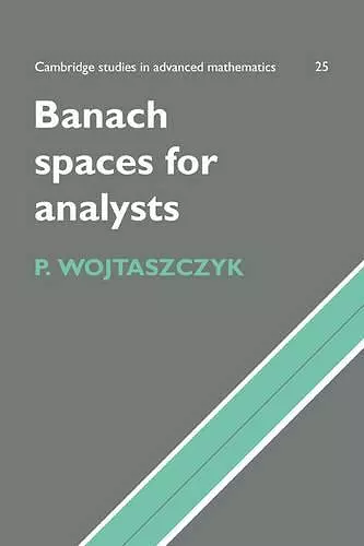 Banach Spaces for Analysts cover