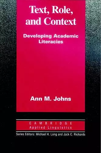 Text, Role and Context cover