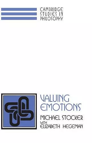 Valuing Emotions cover