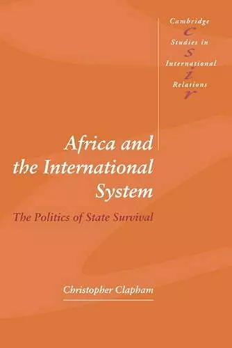 Africa and the International System cover