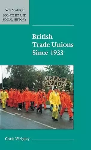 British Trade Unions since 1933 cover