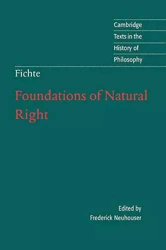 Foundations of Natural Right cover