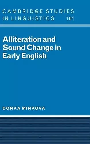 Alliteration and Sound Change in Early English cover