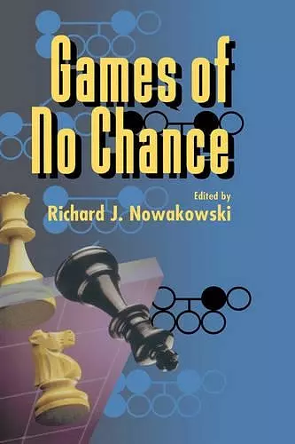 Games of No Chance cover