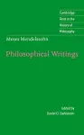 Moses Mendelssohn: Philosophical Writings cover