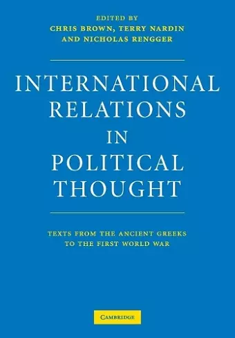 International Relations in Political Thought cover