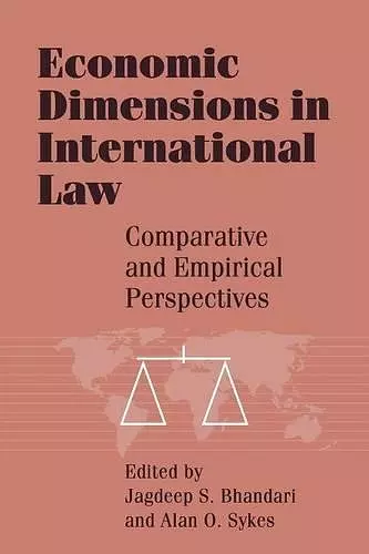 Economic Dimensions in International Law cover