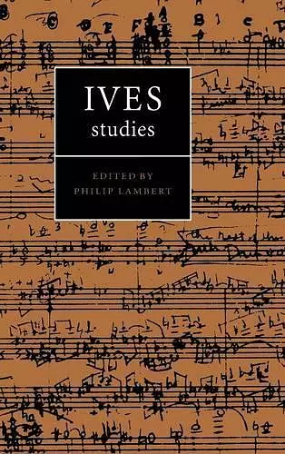 Ives Studies cover