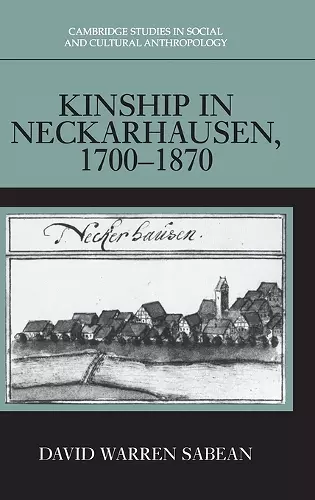 Kinship in Neckarhausen, 1700–1870 cover