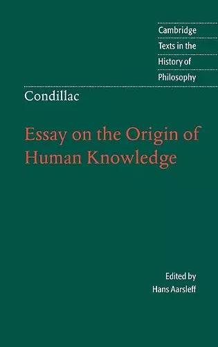 Condillac: Essay on the Origin of Human Knowledge cover