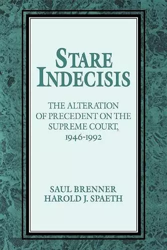 Stare Indecisis cover