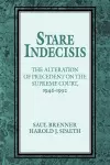 Stare Indecisis cover