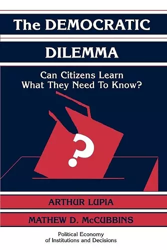 The Democratic Dilemma cover