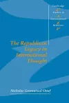 The Republican Legacy in International Thought cover