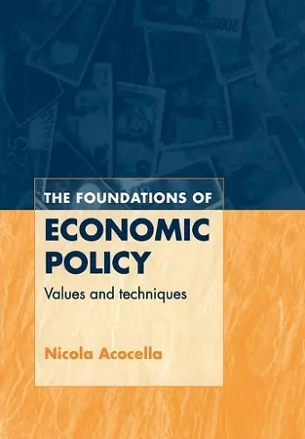 The Foundations of Economic Policy cover