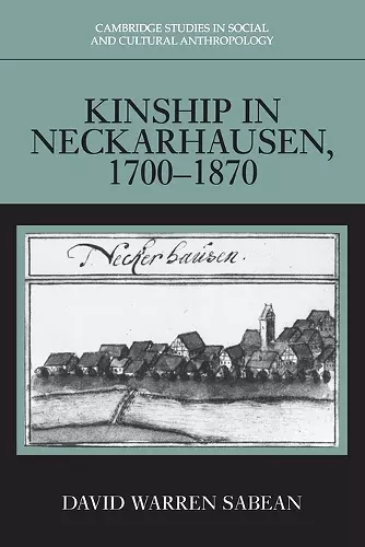 Kinship in Neckarhausen, 1700–1870 cover