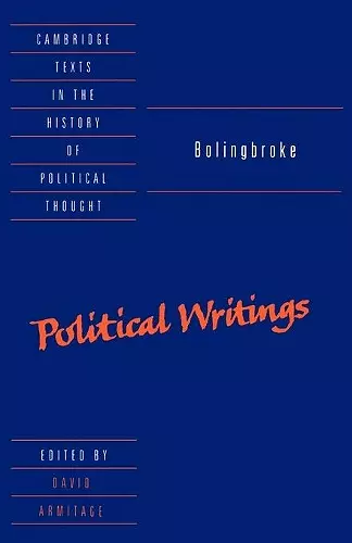 Bolingbroke: Political Writings cover