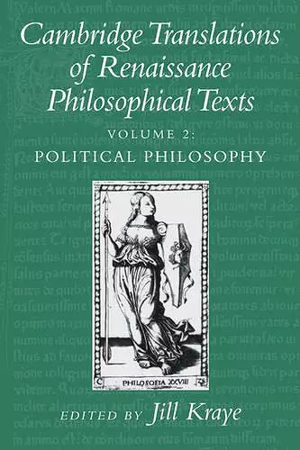 Cambridge Translations of Renaissance Philosophical Texts cover