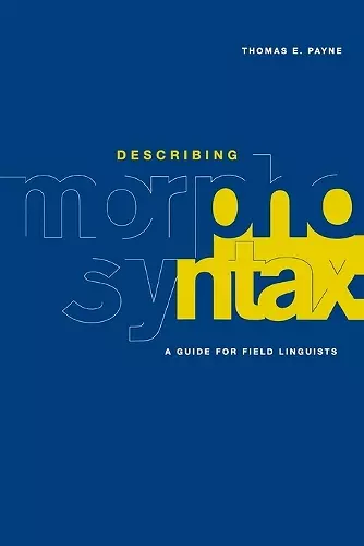 Describing Morphosyntax cover