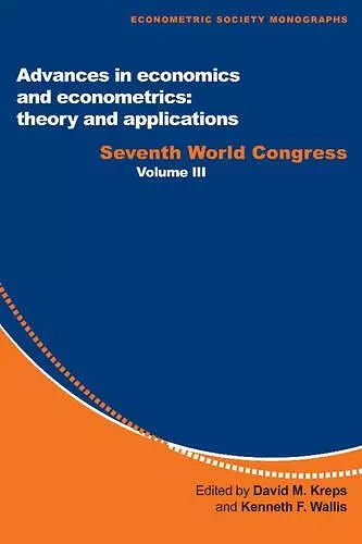 Advances in Economics and Econometrics: Theory and Applications cover