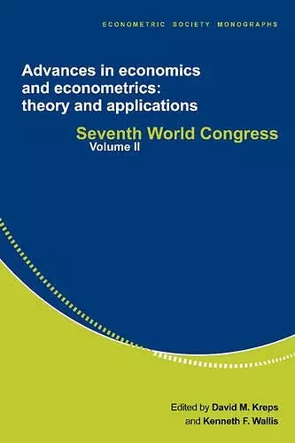 Advances in Economics and Econometrics: Theory and Applications cover