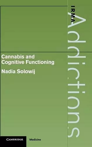 Cannabis and Cognitive Functioning cover