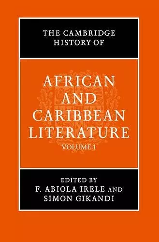 The Cambridge History of African and Caribbean Literature 2 Volume Hardback Set cover