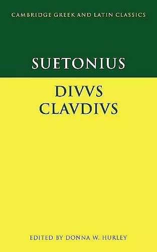 Suetonius: Diuus Claudius cover