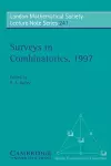 Surveys in Combinatorics, 1997 cover