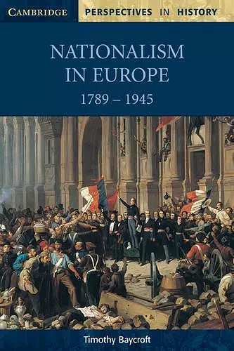 Nationalism in Europe 1789–1945 cover